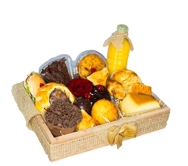 Cesta de Café da Manhã com Doces - Floricultura Cuiabá