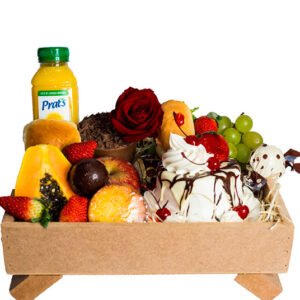 Cesta de Café da Manhã de Aniversário - Floricultura Cuiabá