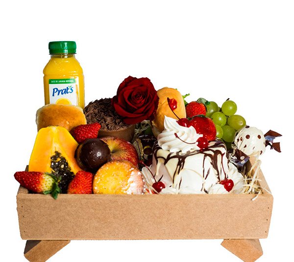 Cesta de Café da Manhã de Aniversário - Floricultura Cuiabá